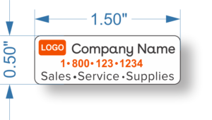 Sales and Service Label Small