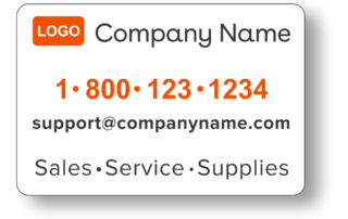 Sales and service Labels